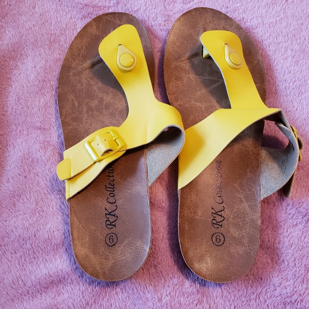 Yellow Thong Sandals